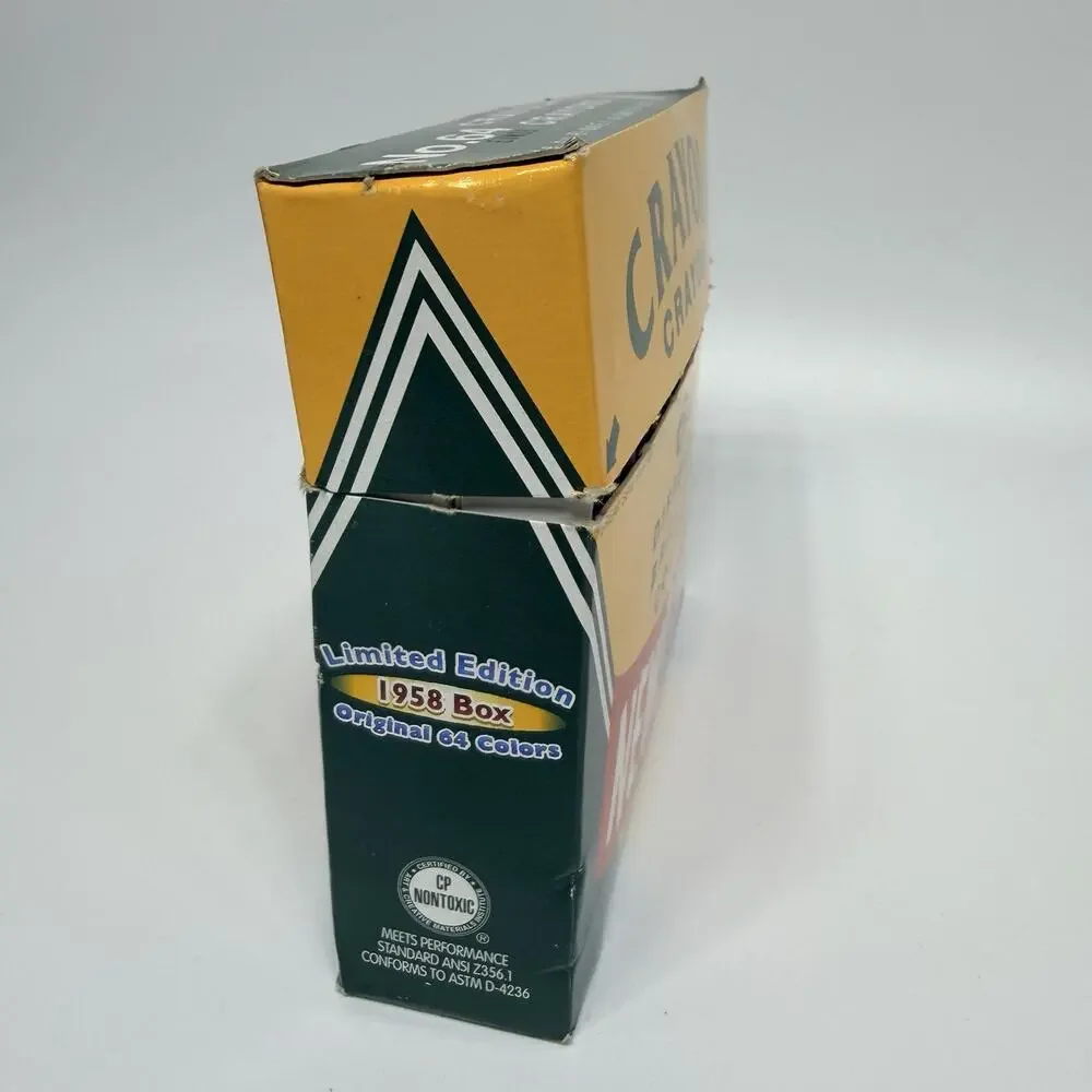 Limited Edition 1958 Style Crayola Crayons Binney Smith #64 Box Sharpener
